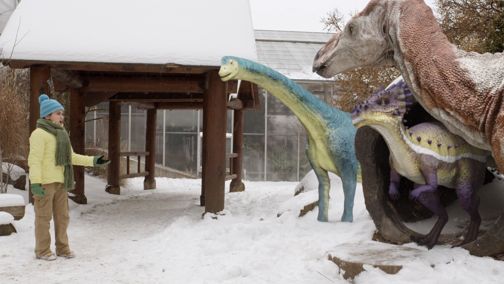 Un froid de dinosaure - Dino-jardin