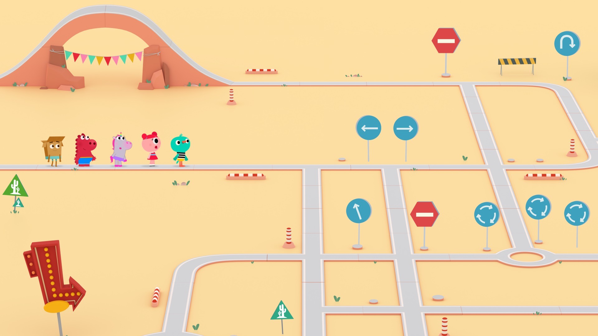 Tomber dans le panneau