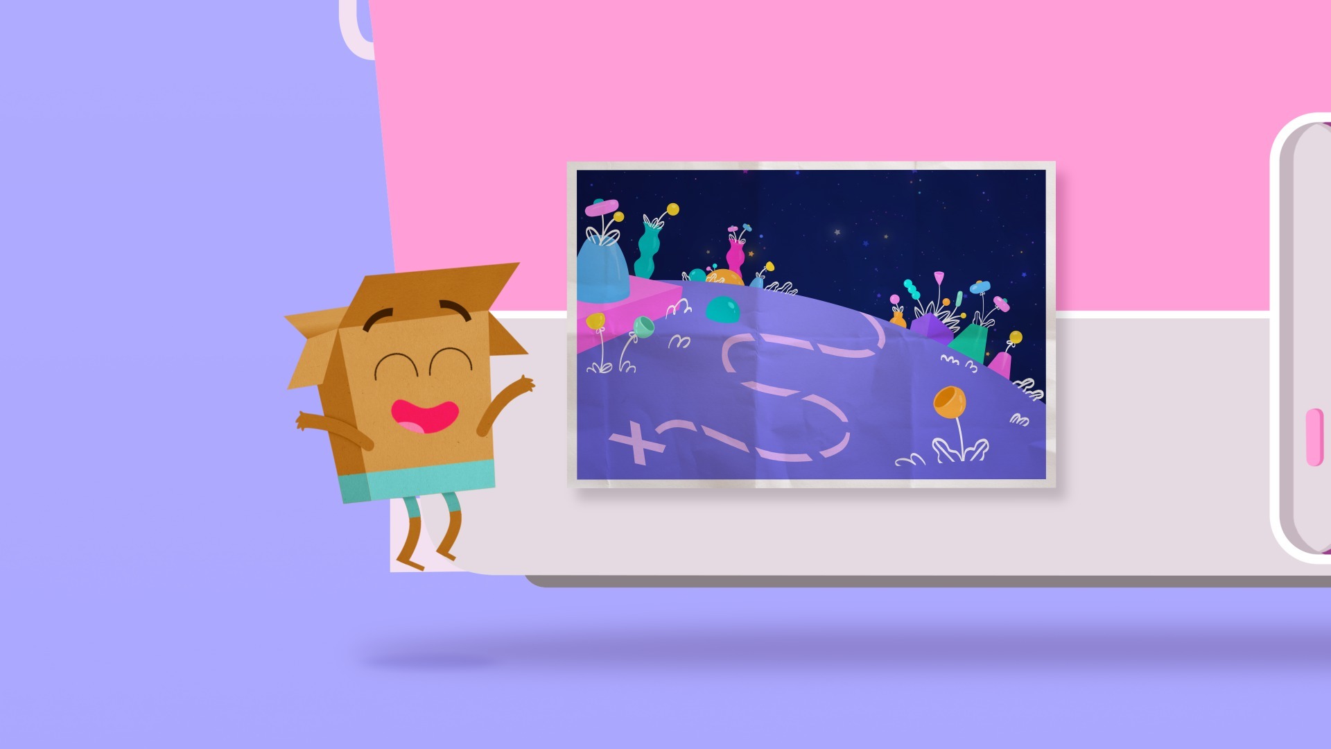 La carte à l'envers