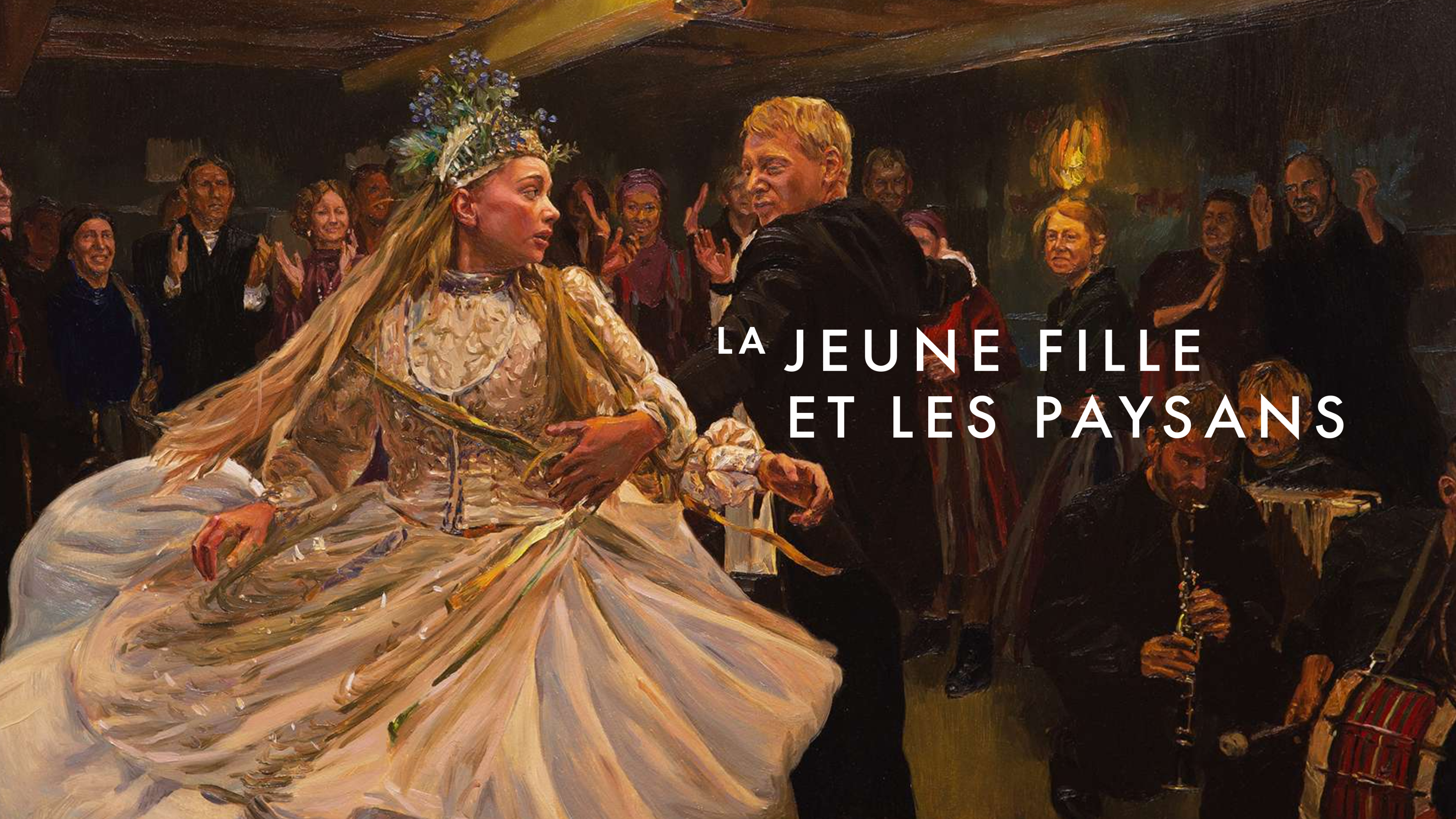La jeune fille et les paysans